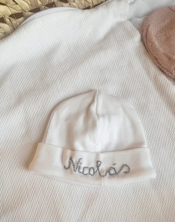 Gorro + manoplas hospital CON NOMBRE BORDADO