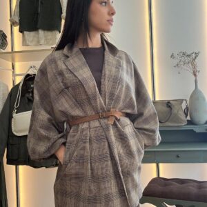 Chaqueta Cuadros Gris