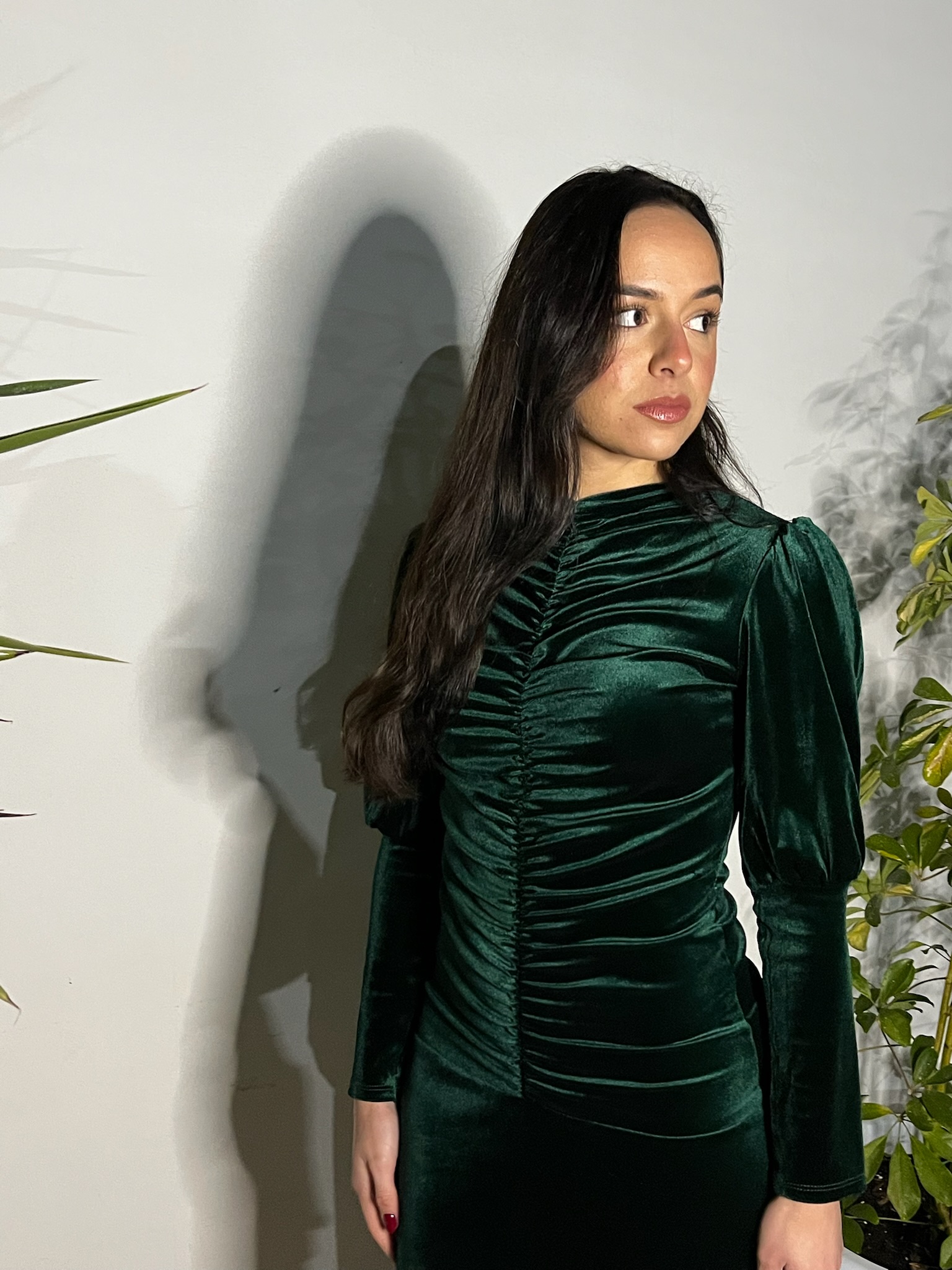 VESTIDO VELVET NEGRO - Imagen 2