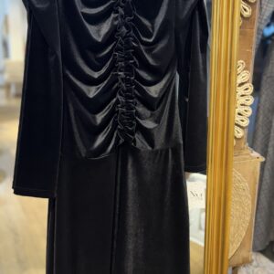 VESTIDO VELVET NEGRO